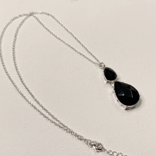 铜合金项链 小众设计感水滴项链bw1607链长68-73