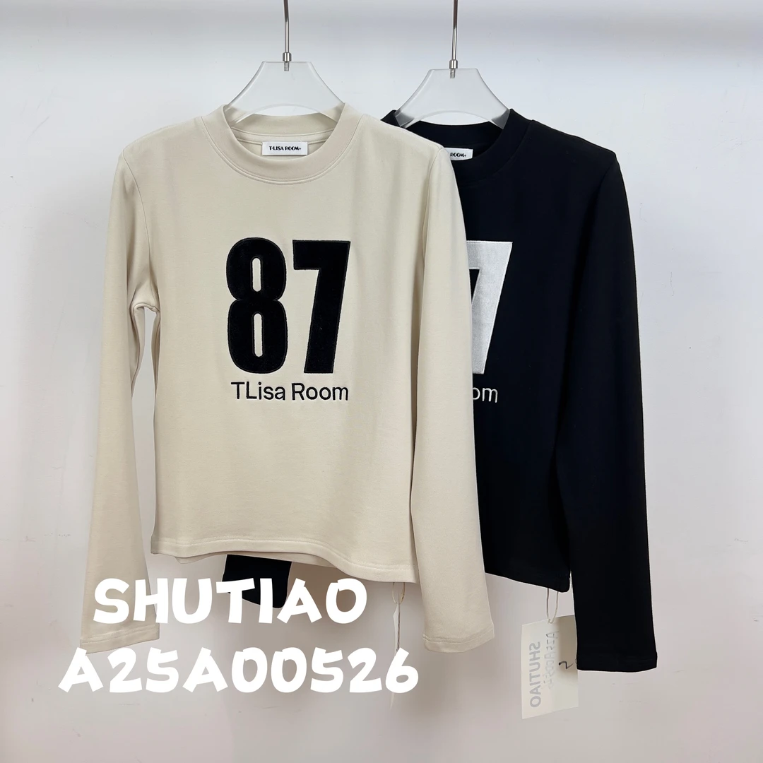 【SHUTIAO】2024秋冬：新款小众设计款T恤A25A00526