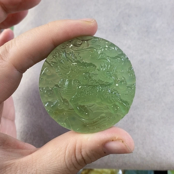 未镶嵌岫玉挂件吊坠