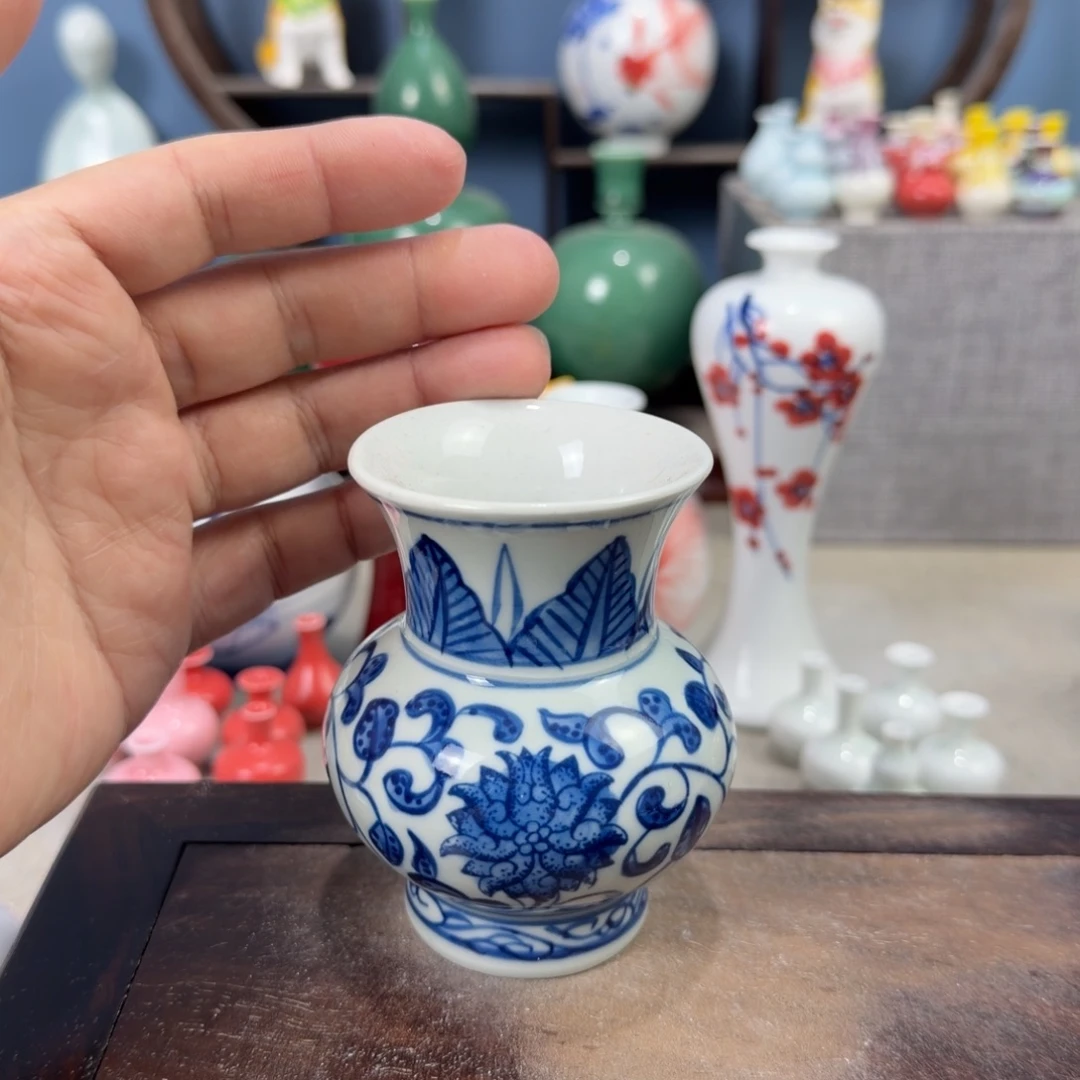 陶瓷手工小花器摆件