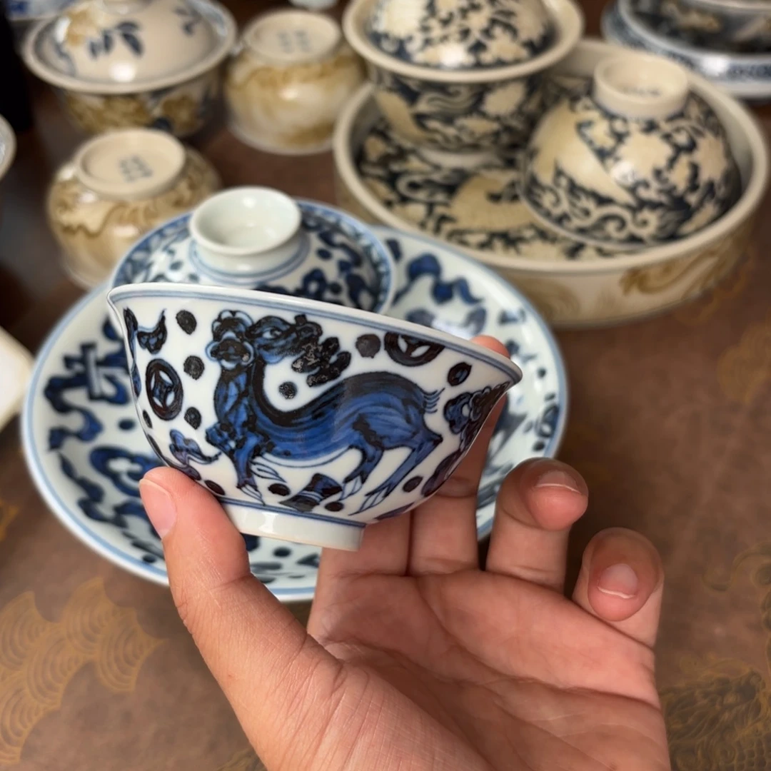 摆件景德镇手绘茶器