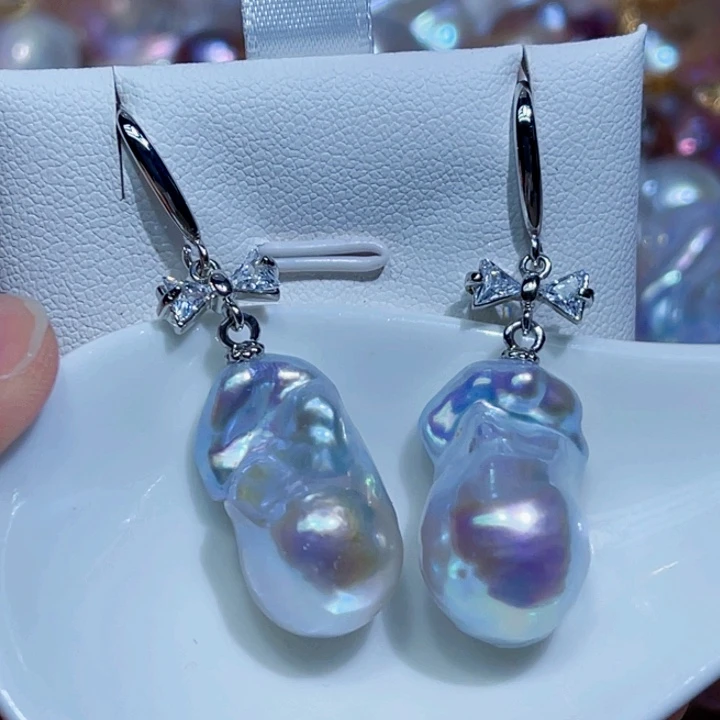 未镶嵌耳饰淡水珍珠