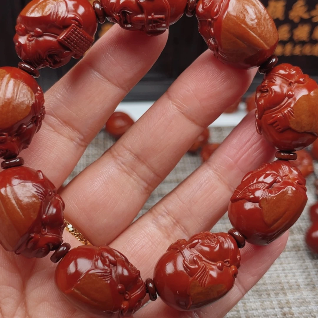 火***柴橄榄核手串财神8888