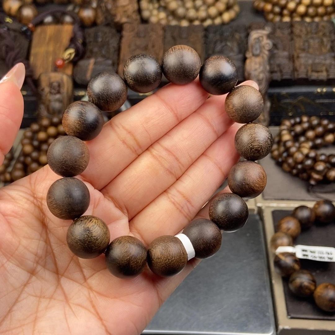 沉香手串快**生越南芽庄白棋留疤