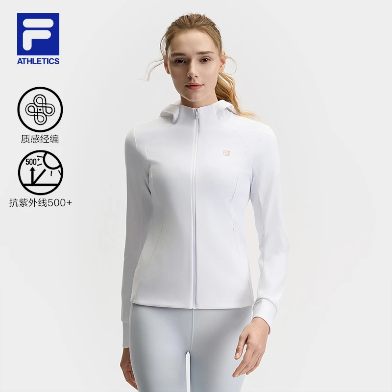 Fila/斐乐【抗紫外线500+】女春夏高弹速干运动外套琥珀流光百搭