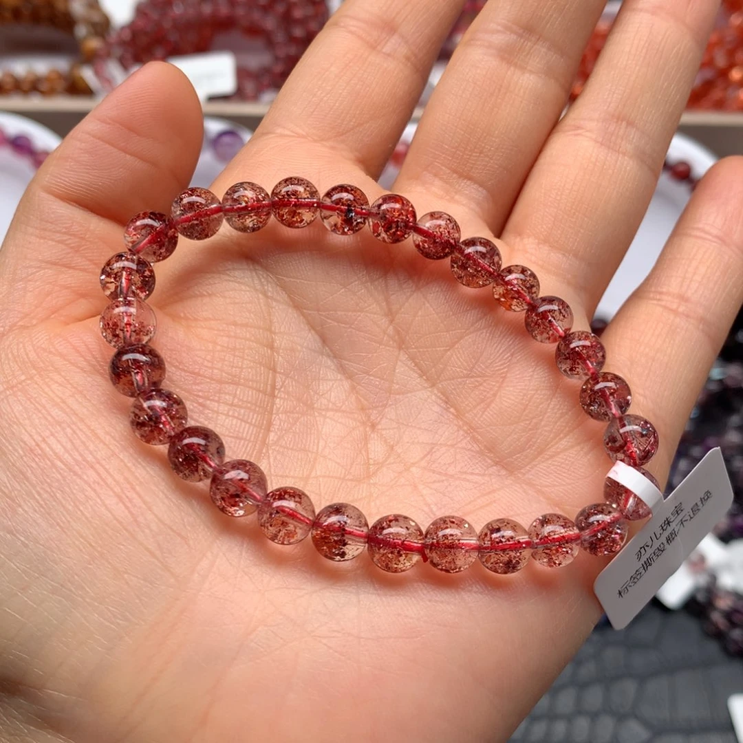 水晶手链未镶嵌金草莓A6.6