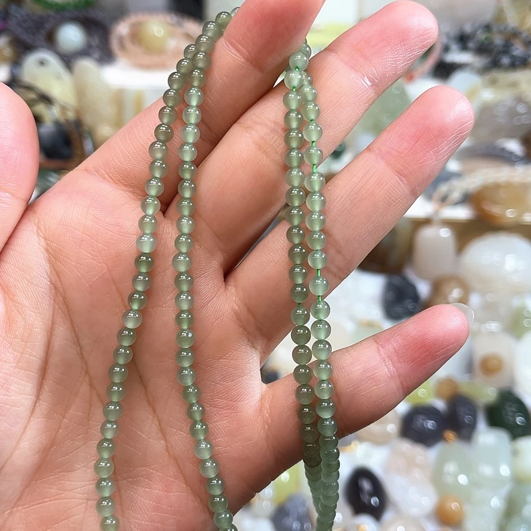 和田玉未镶嵌项链?*晶