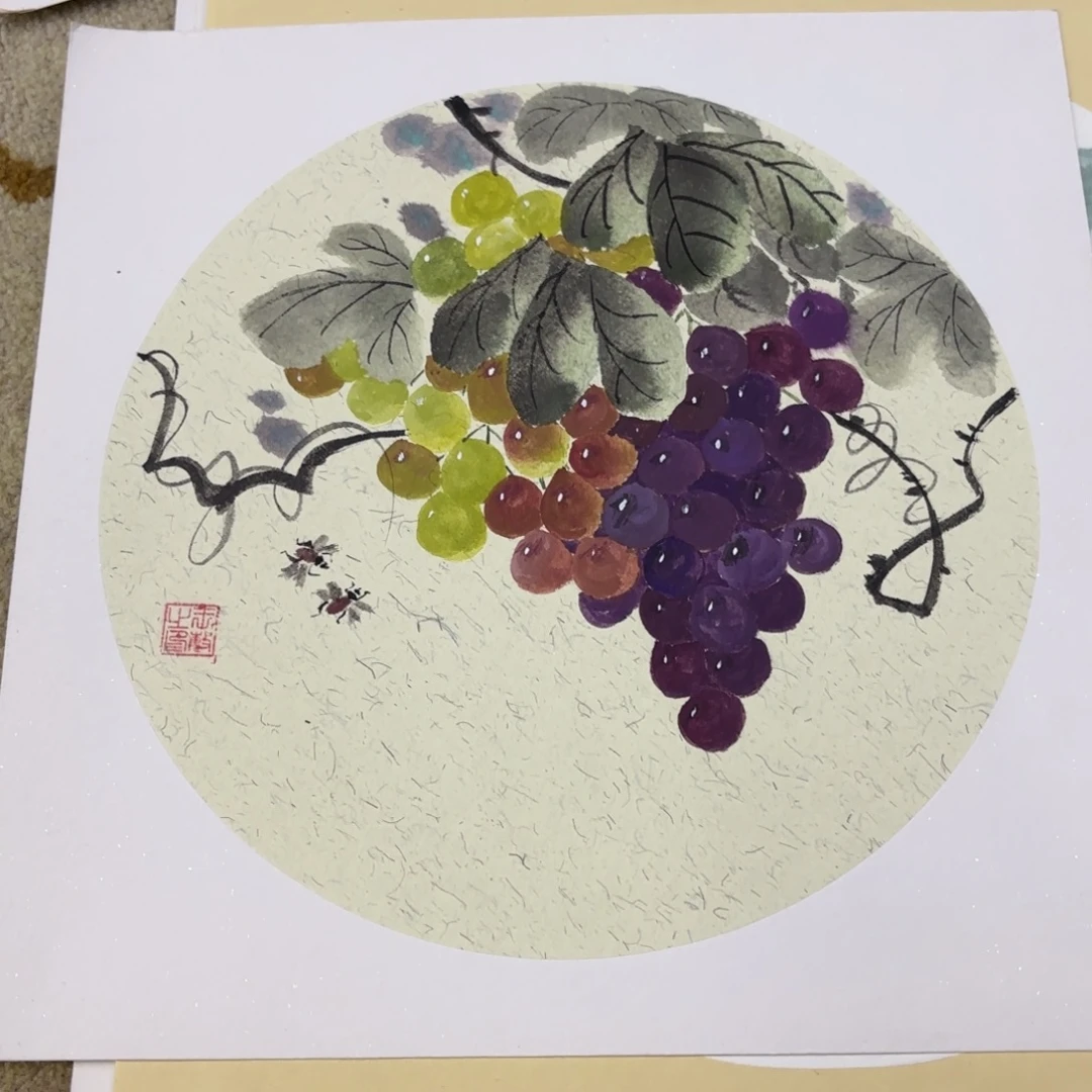 国画35_35卡纸作品艺