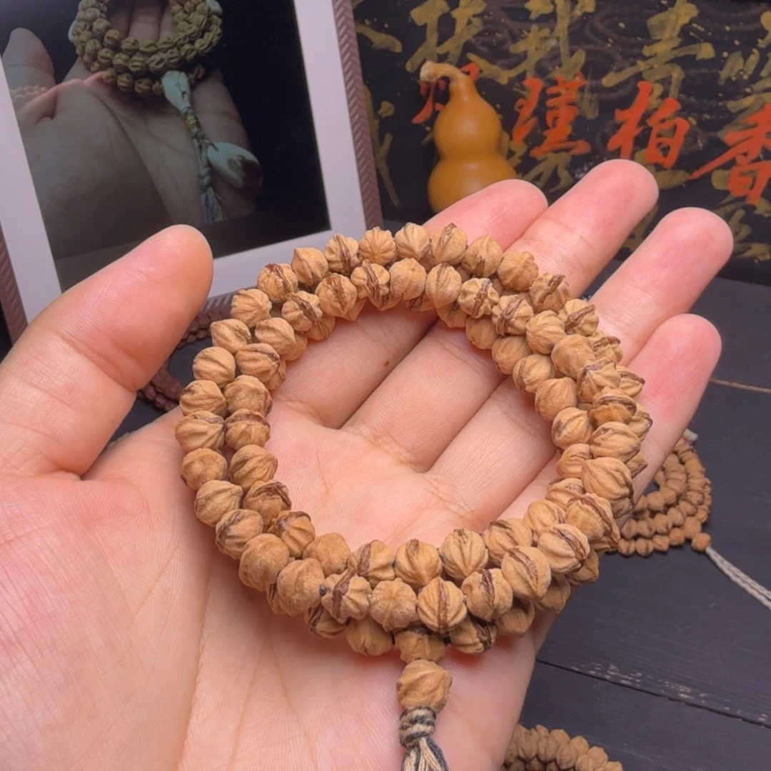 柏香籽/百香籽吊坠红芽原桩横打