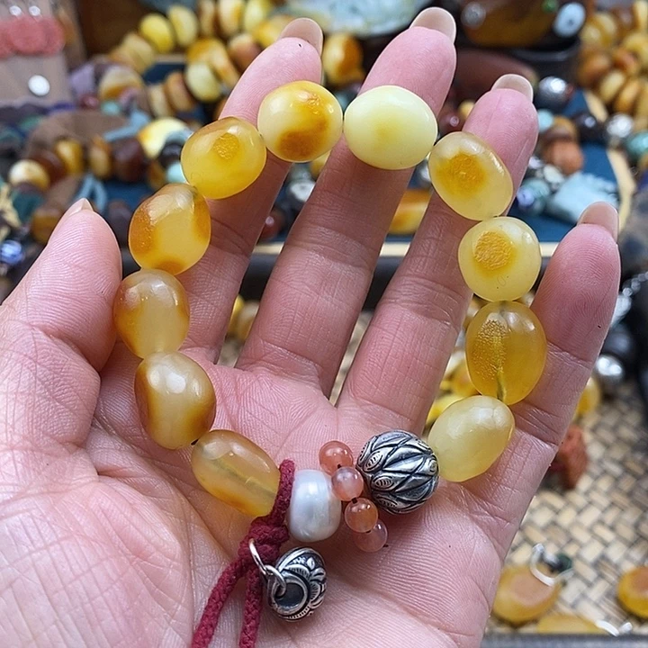 蜜蜡未镶嵌手串手串