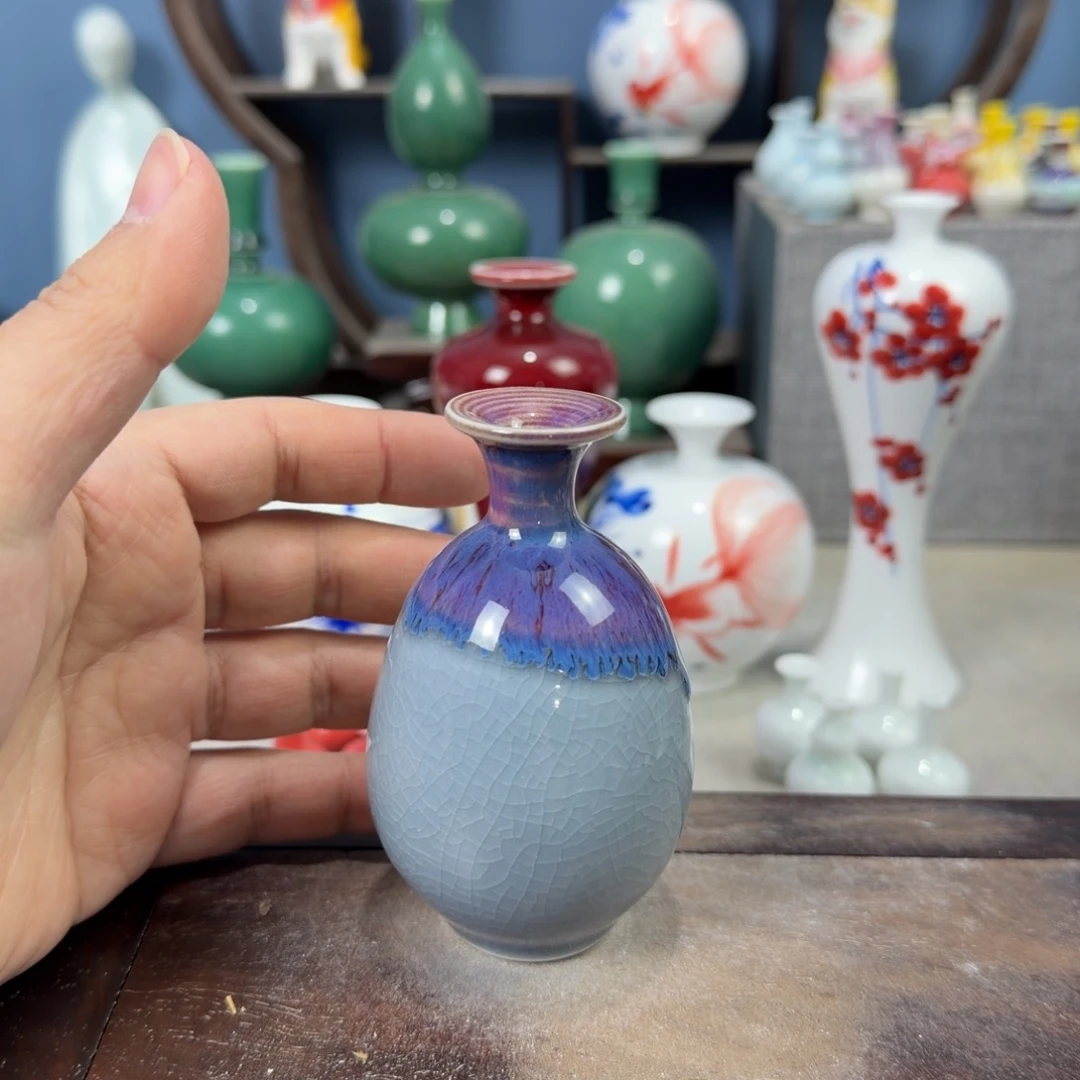 陶瓷手工小花器摆件