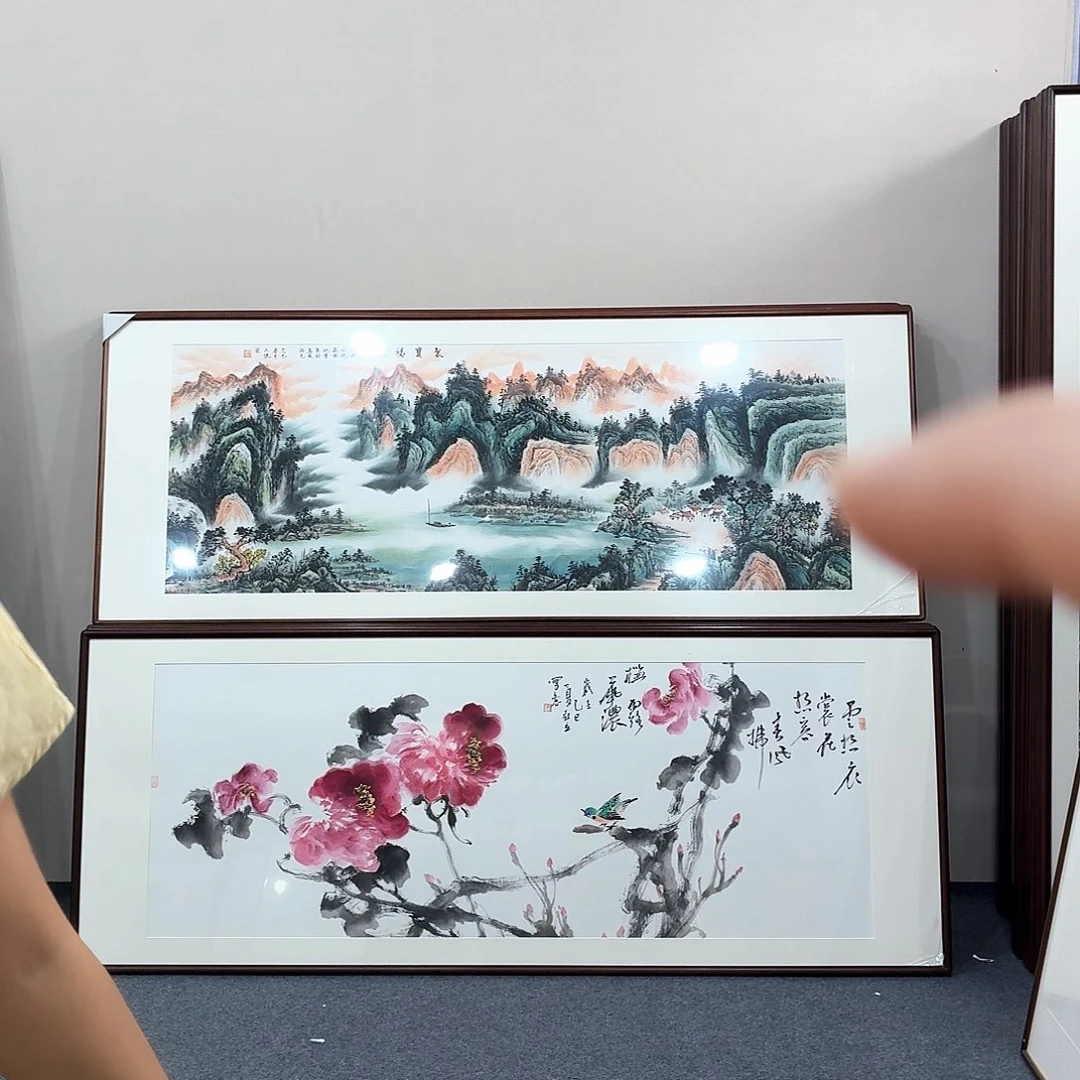 国画手绘作品210×80尺寸