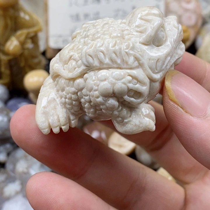 颈饰未镶嵌硅化珊瑚（珊瑚玉）小摆件