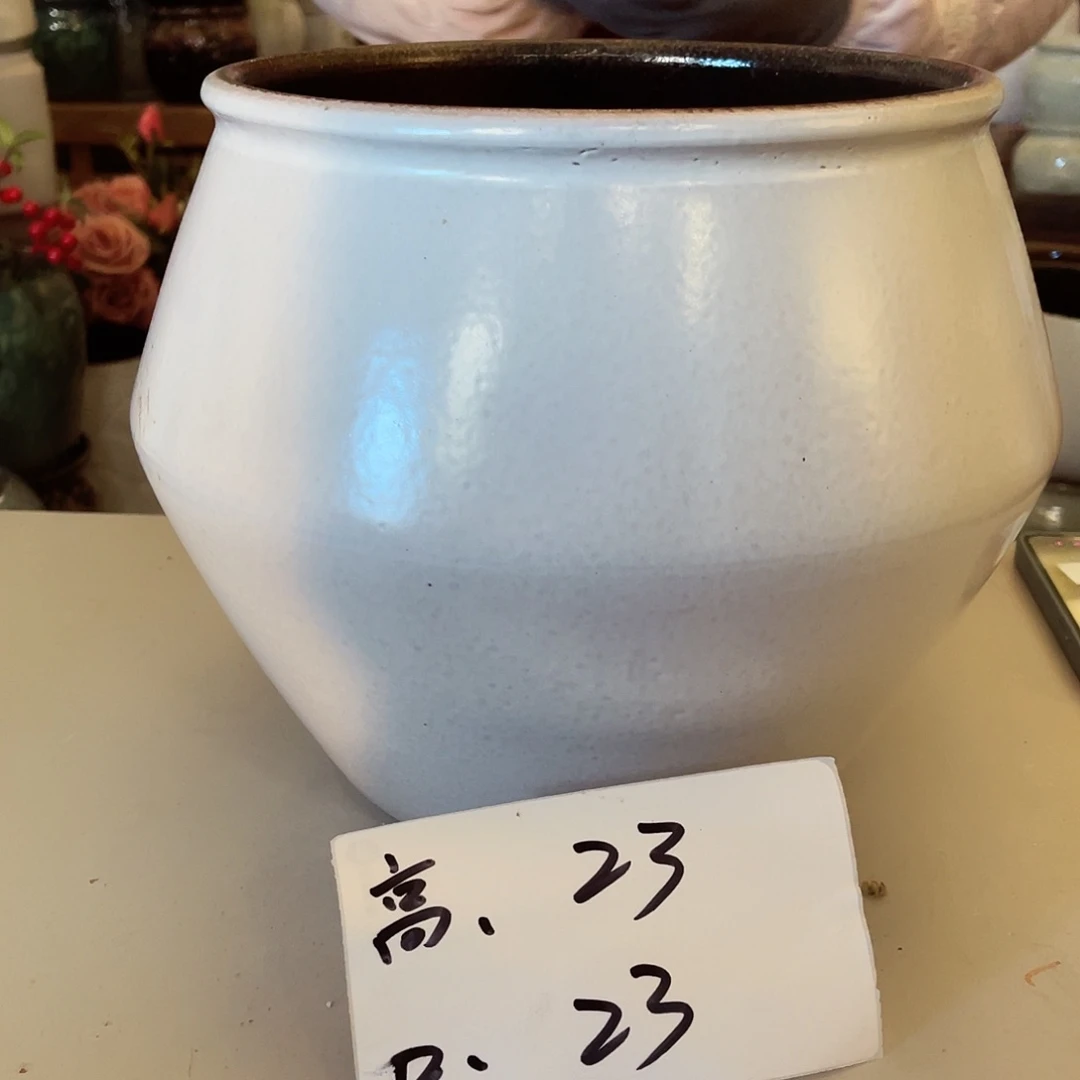 紫砂花盆高度23口径23