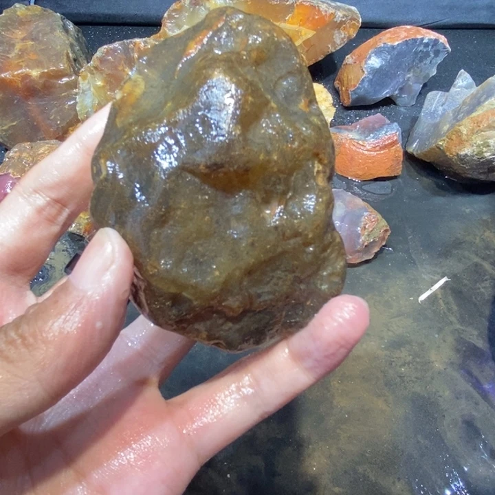 未镶嵌玛瑙/玉髓珠宝半成品