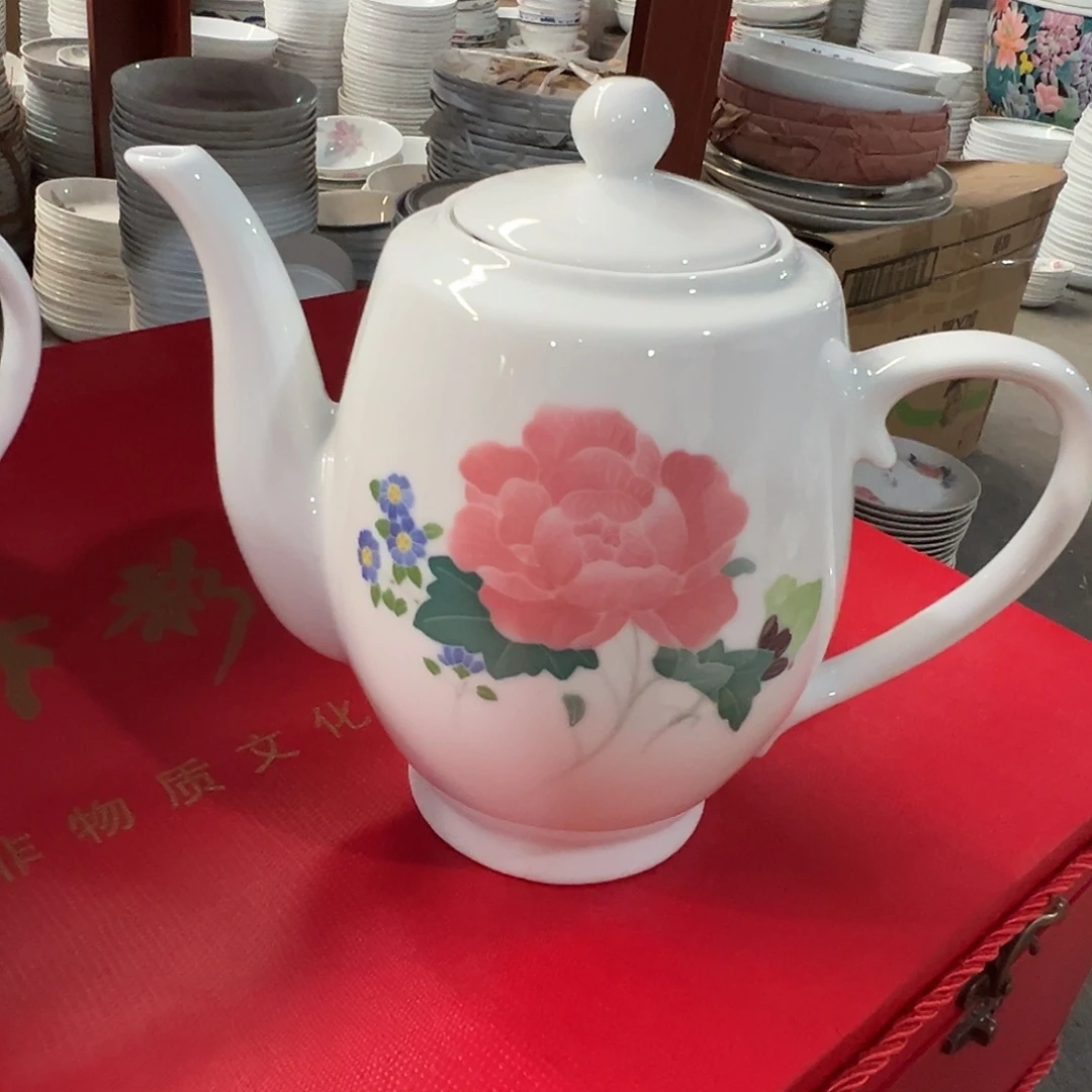 醴陵瓷直播供货基地手绘900毫升