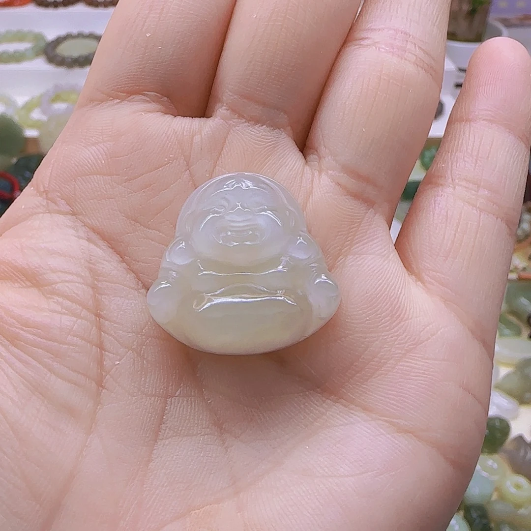 ℳ***ℳ和田玉未镶嵌吊坠(赠链)