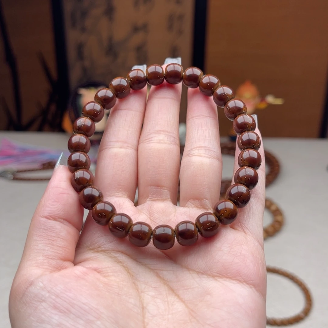 量***漳紫金鼠手串9实心老型