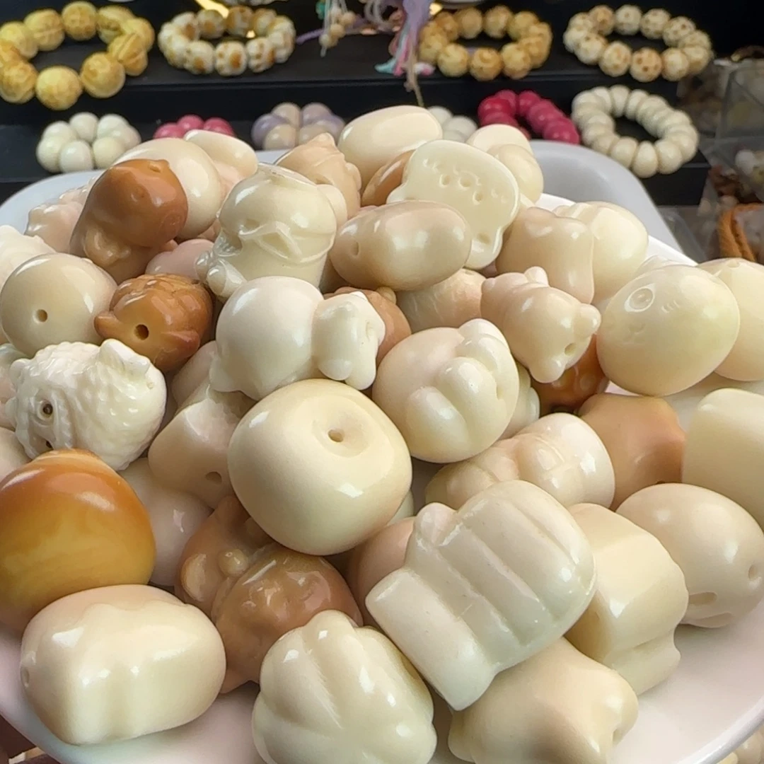手串菩提根/象牙果全品白色50颗批发不同款式处理无售后