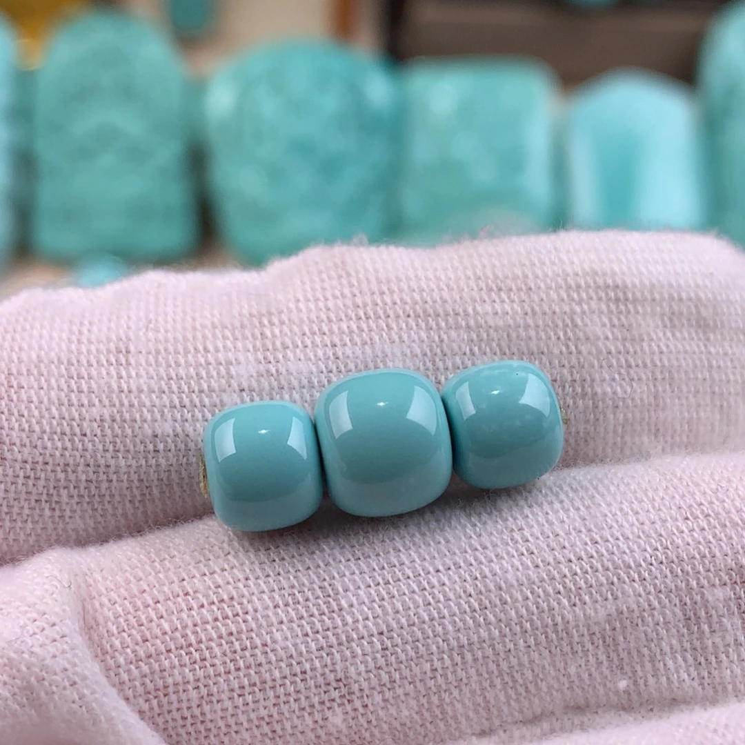 绿松石未镶嵌三件套老型卡8.5