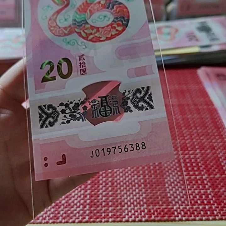 塑料小蛇钞年份头19756388单张