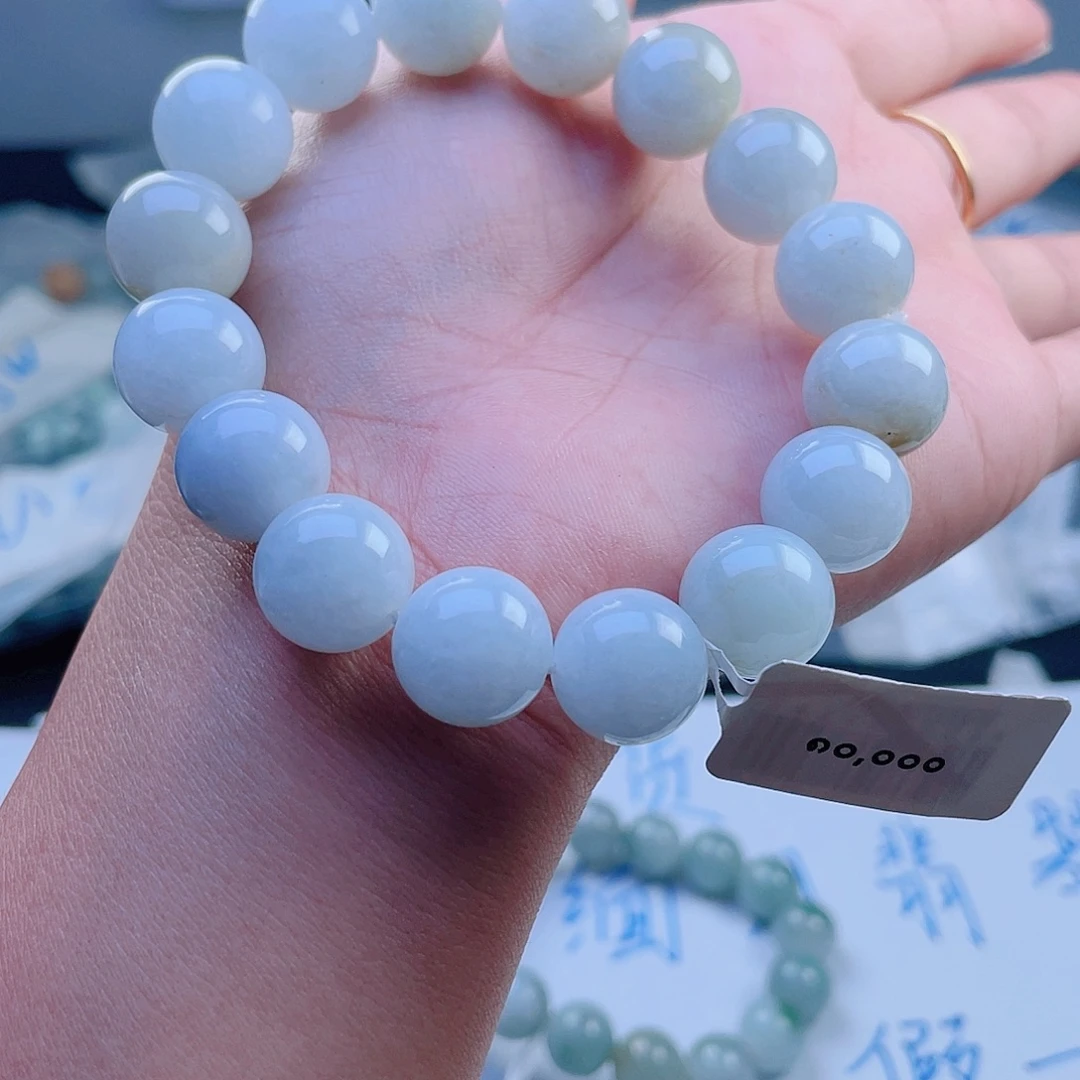 未镶嵌定制翡翠珠串