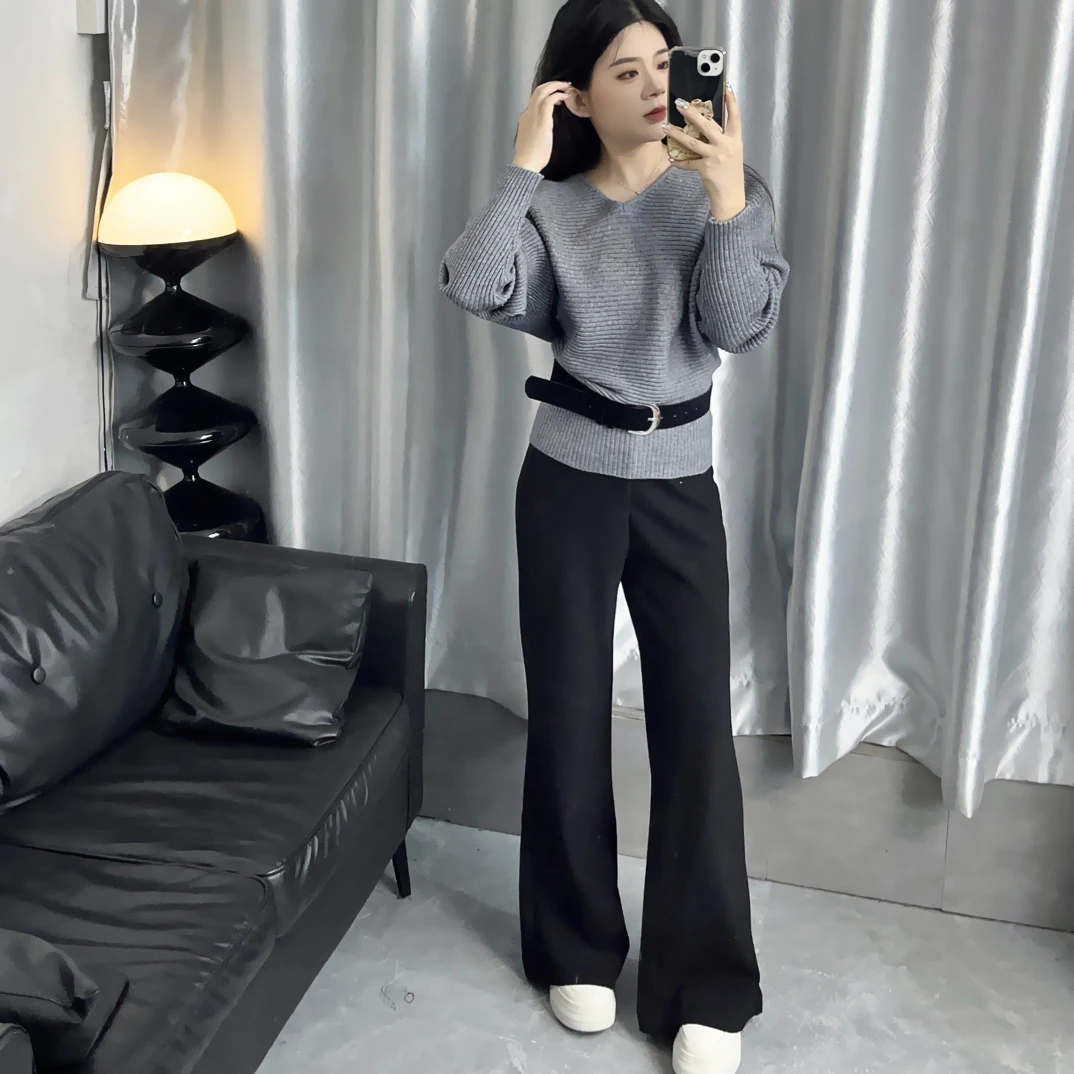 【虎妹推荐】小个子黑色显瘦直筒百搭西裤