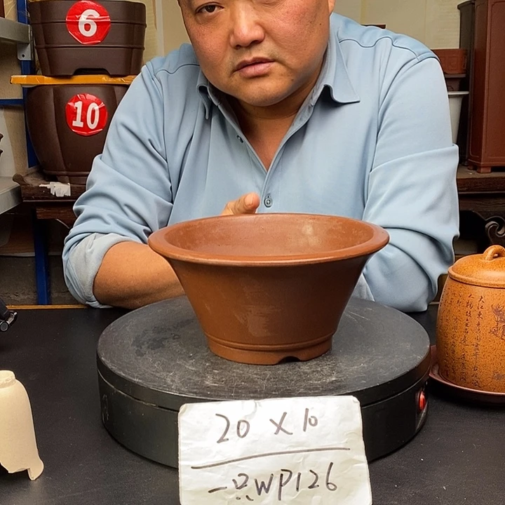 WP126 紫砂花盆货号一只