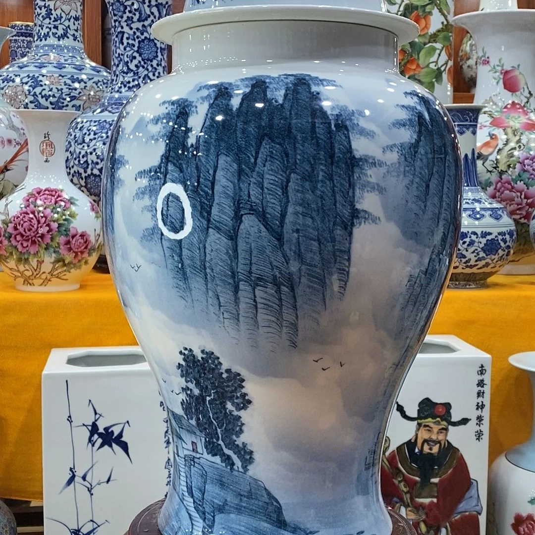 摆件宋*光景德镇陶瓷将军罐