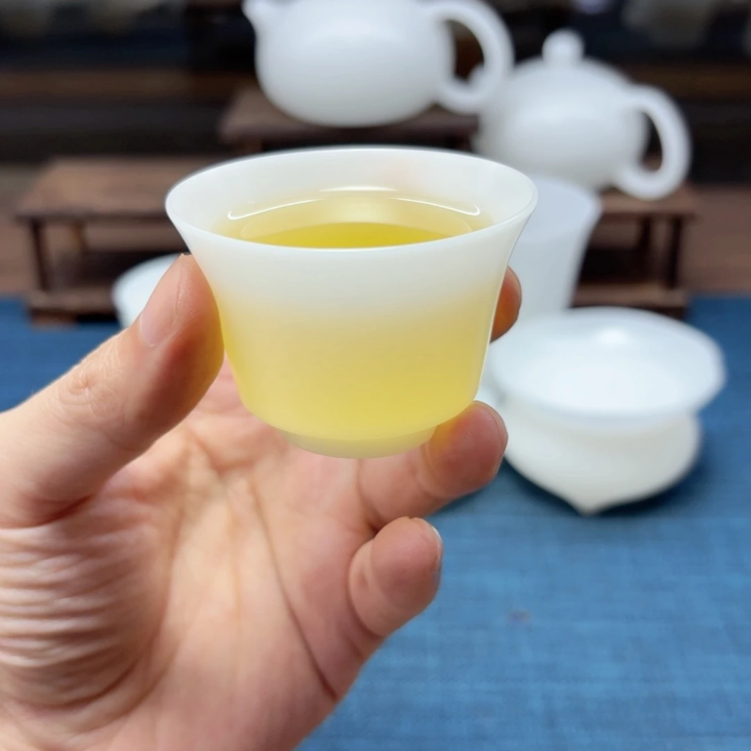 薄胎素烧璞玉釉烧冰种玉瓷