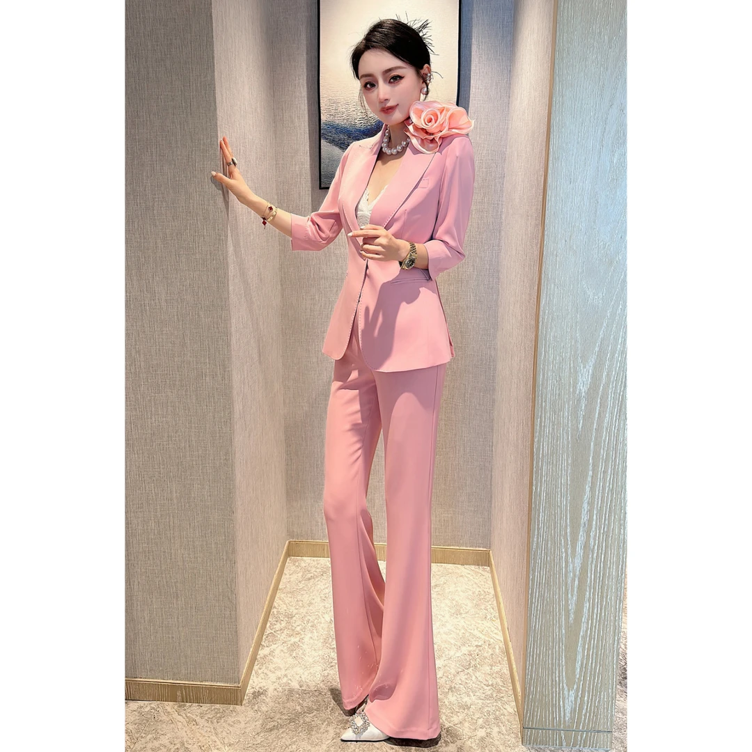 哥弟阿玛施正品洋气温婉大气高级感洋气减龄气质女神修身显瘦西服