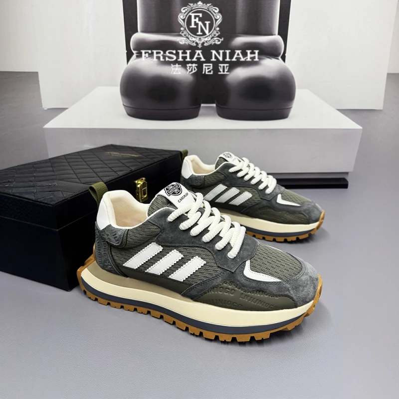 法莎尼亚拼接增高老爹鞋2025新款网面运动休闲老爹鞋男跑步鞋潮鞋
