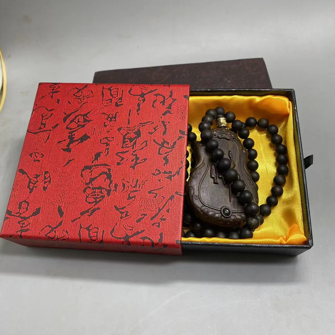 净瓶观音菩萨 手工镶嵌 家居饰品小饰品原木原色雕刻 尺寸5*7*108