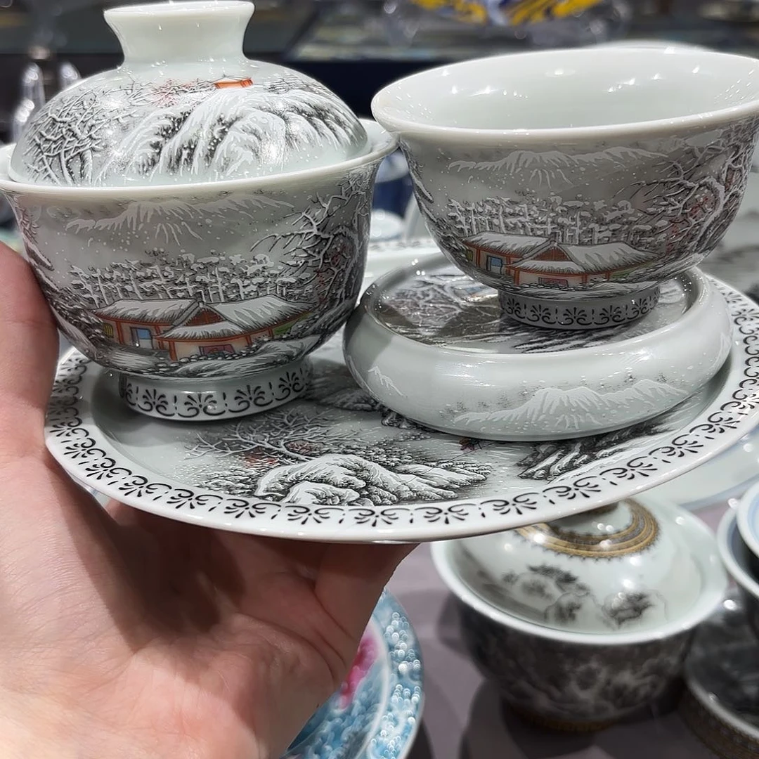 瓷片景德镇瓷器艺术半手