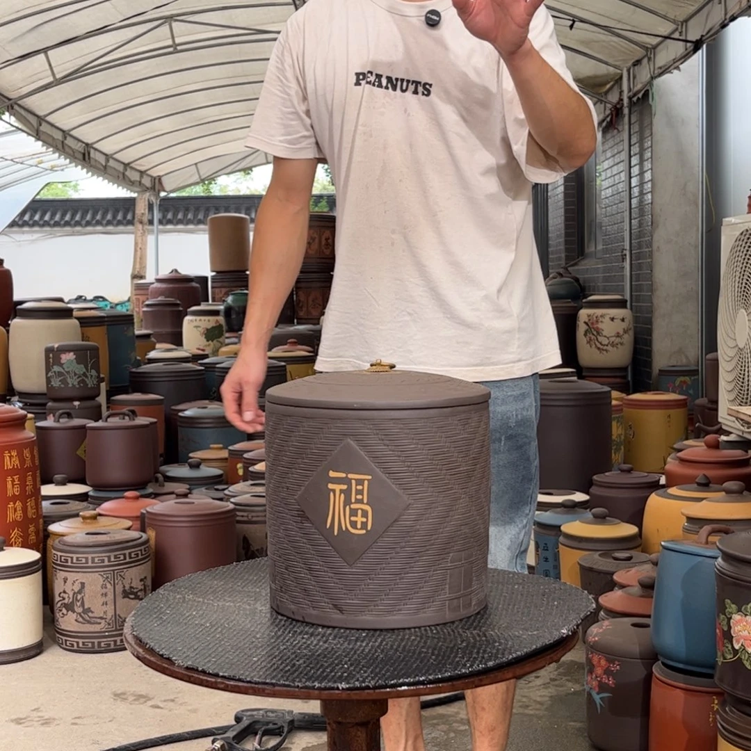 紫砂茶叶罐8 饼茶叶罐