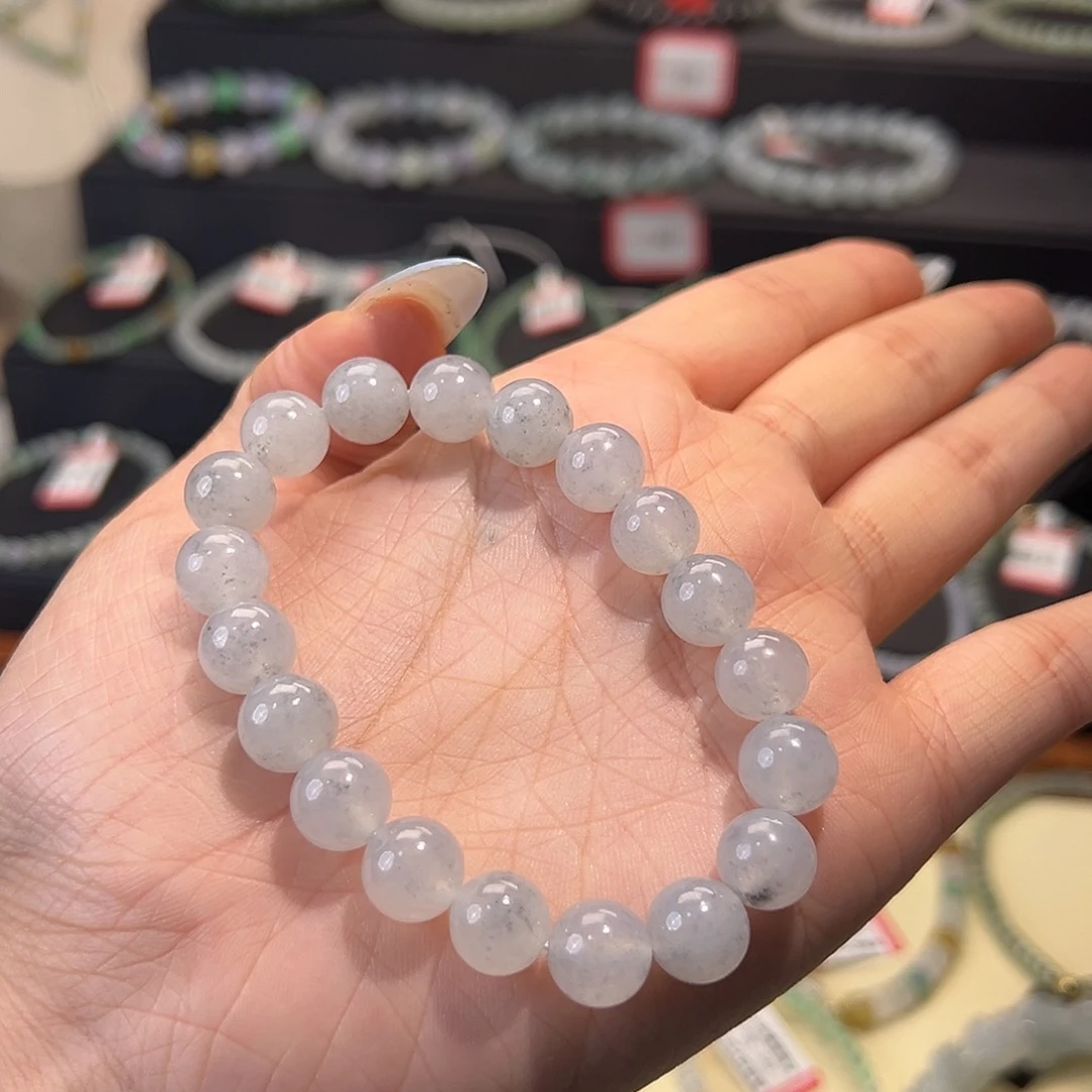 未镶嵌手链翡翠?*然缅甸a货翡翠手串k10 029