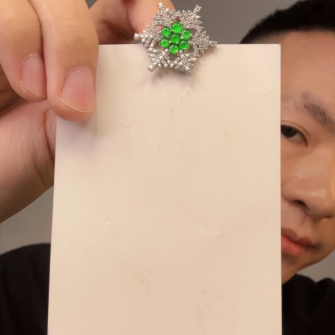 翡翠未镶嵌颈饰一件