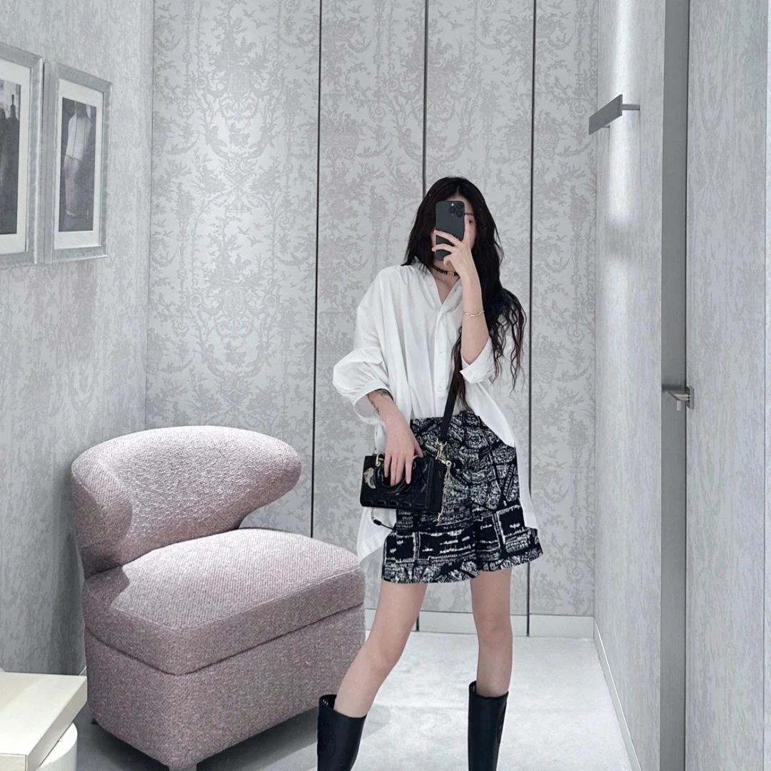 99新 DIOR/迪奥 A100558/字母logo地图满印短裤/尺码34码