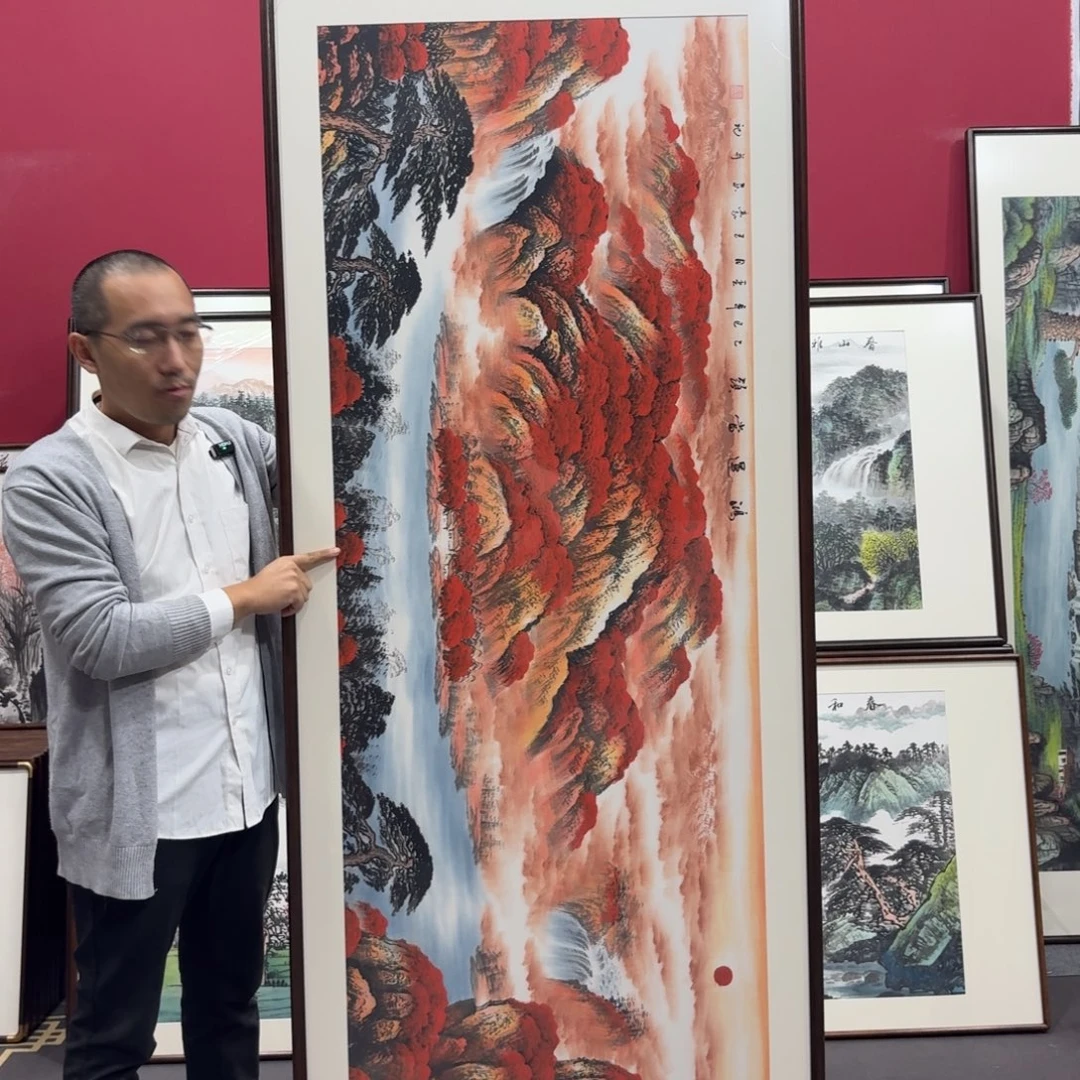 国画手绘作品210/80尺寸