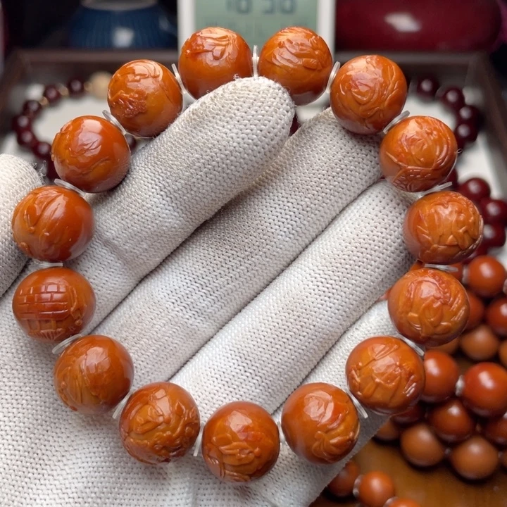 橄榄核吊坠1.5 纯手工 风景无相佛 超小孔 微微花