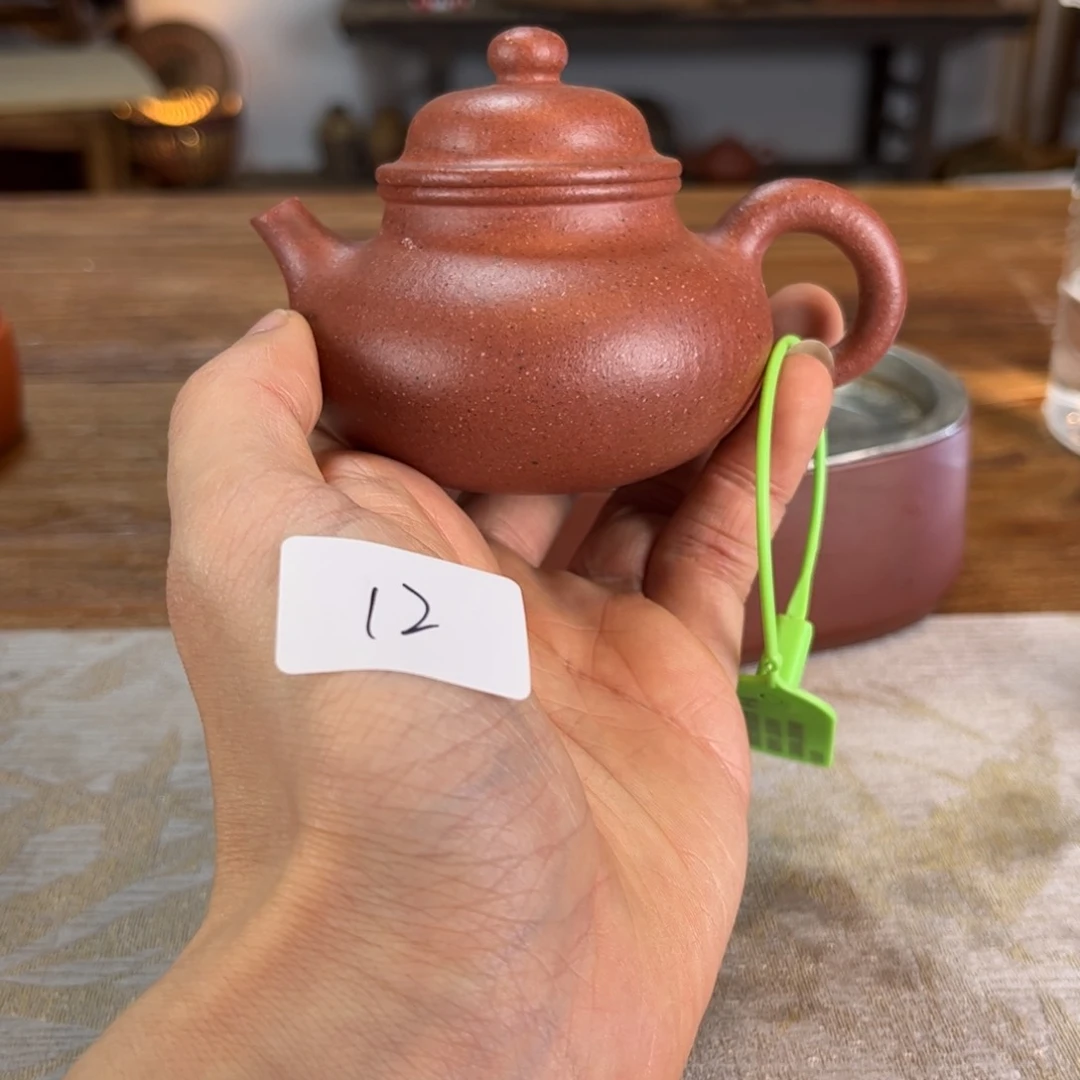 紫砂茶壶琦*吖瑕疵1.24-12 桃花泥 容天 120