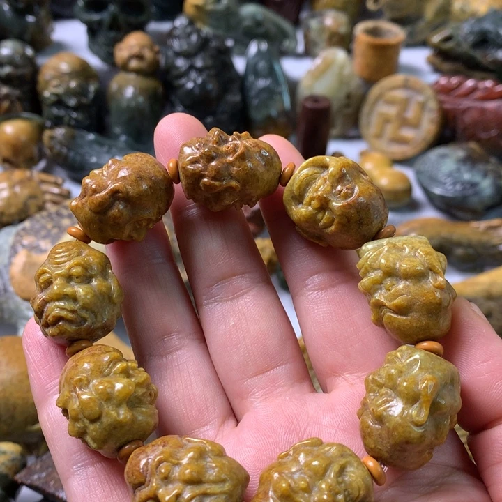 未镶嵌岫岩河磨玉（透闪石质玉）笔搁