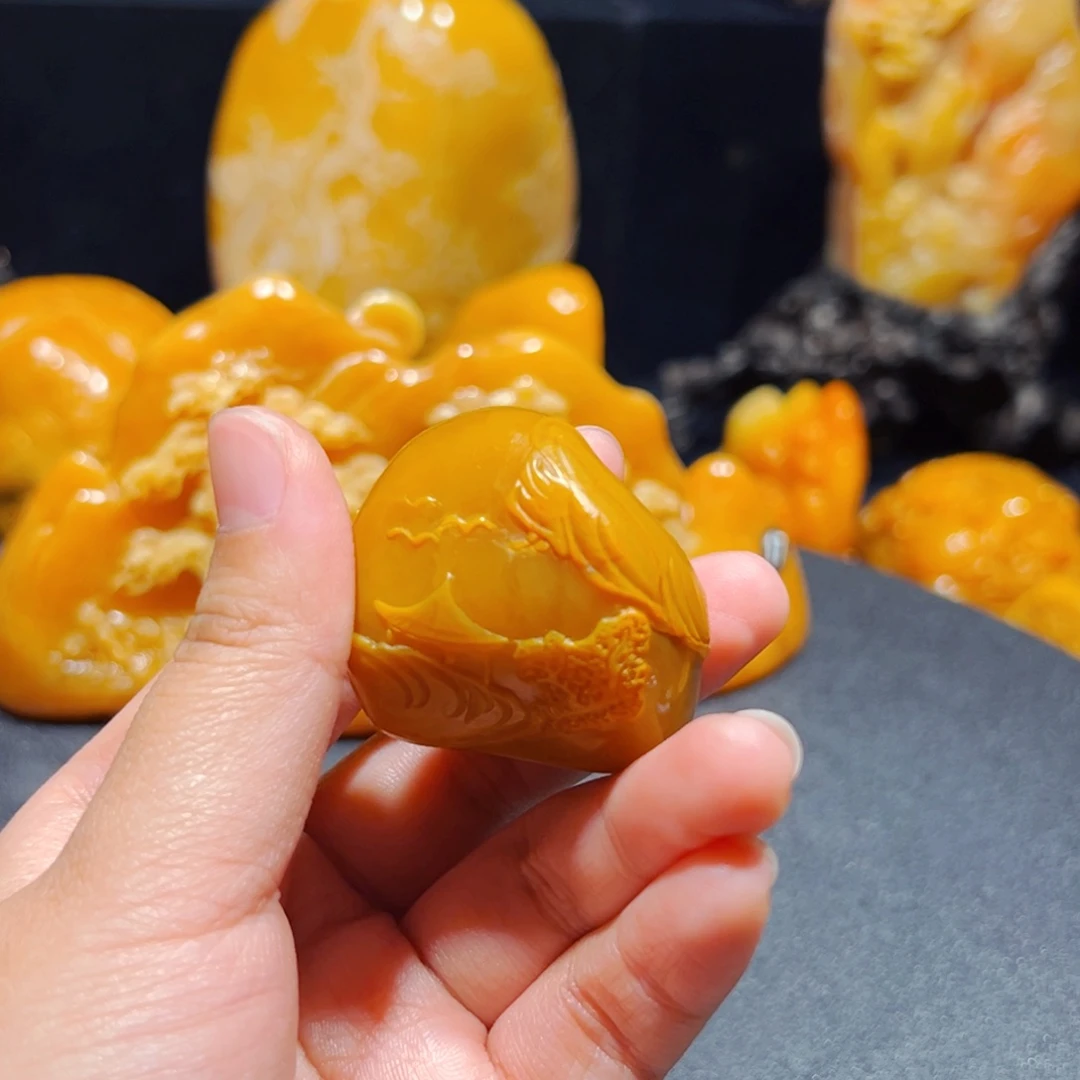 田黄石清**月石雕石雕石雕