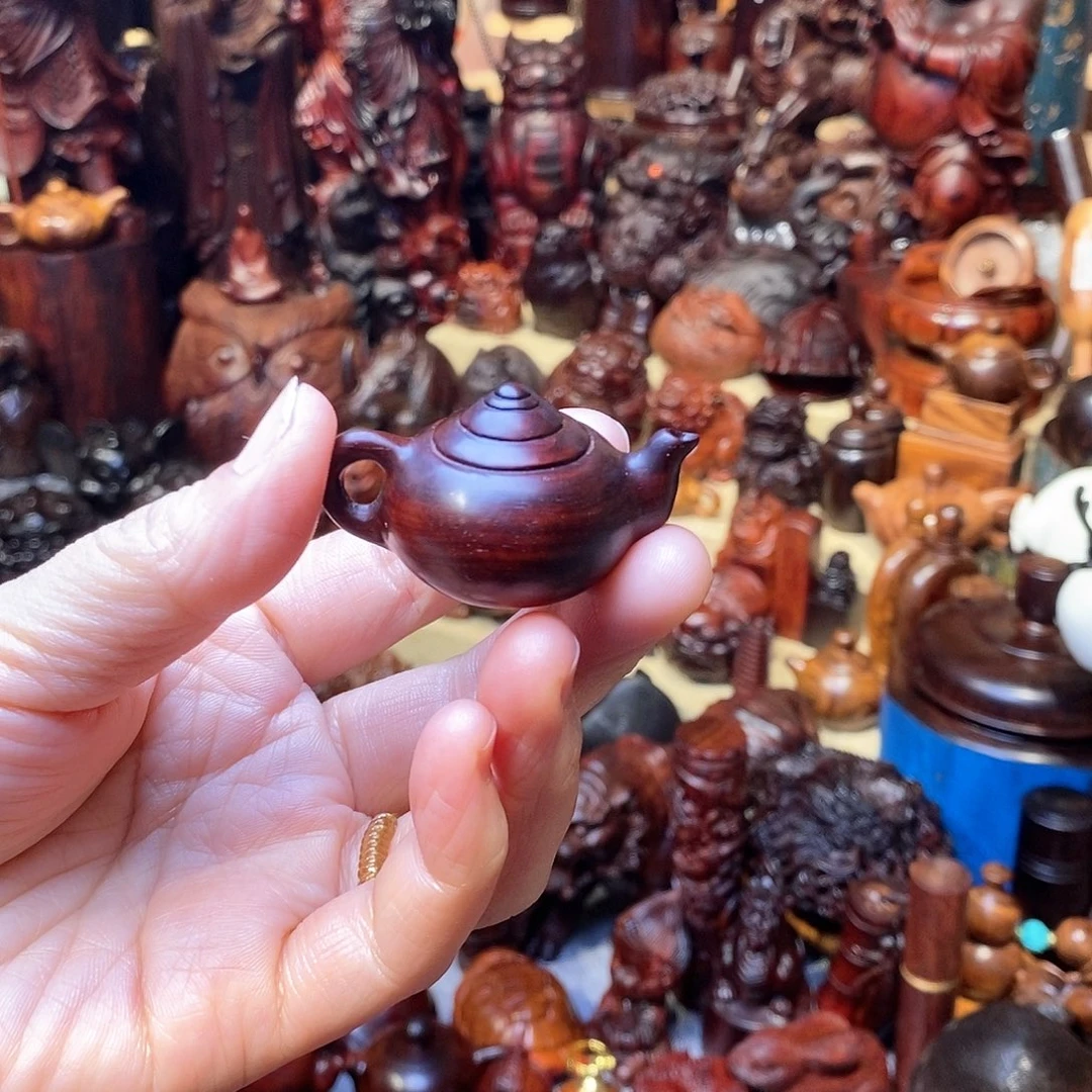 檀香紫檀（小叶紫檀）把把壶