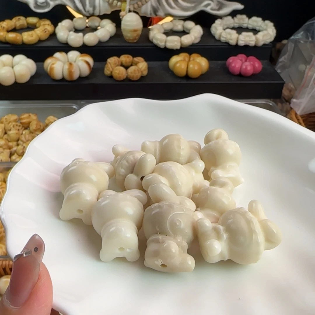 手串菩提根/象牙果瑕疵牙果美乐蒂9颗