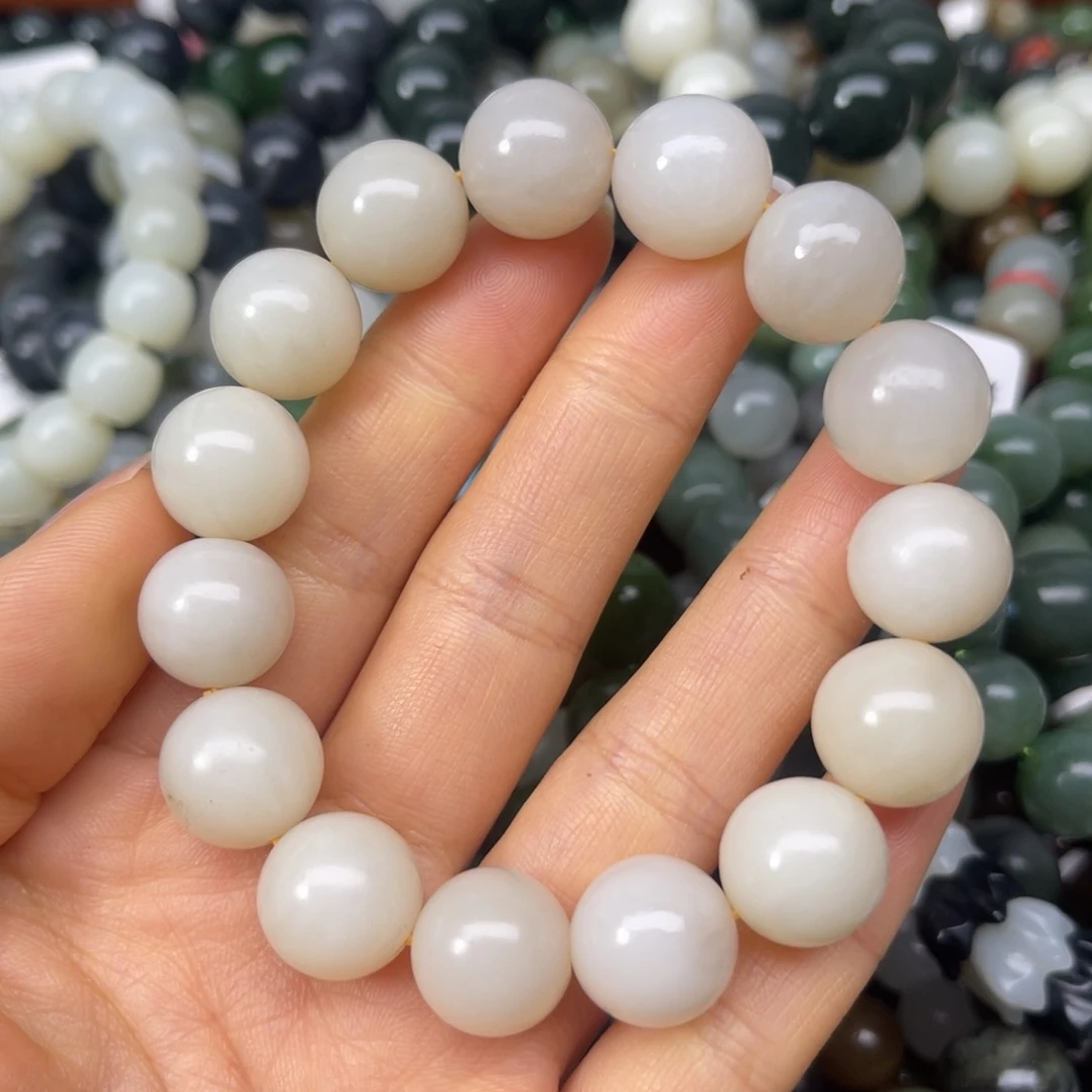 和田玉未镶嵌手链