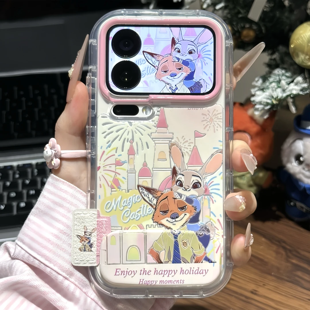 烟花城堡朱迪尼克支架适用苹果17/16promax手机壳华为vivoppo小米