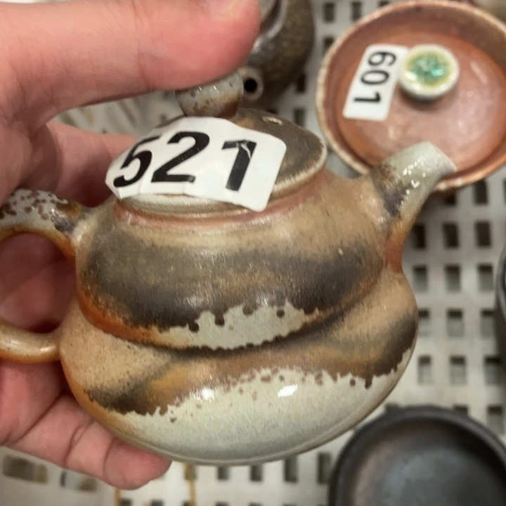 柴烧茶具茶杯大放漏