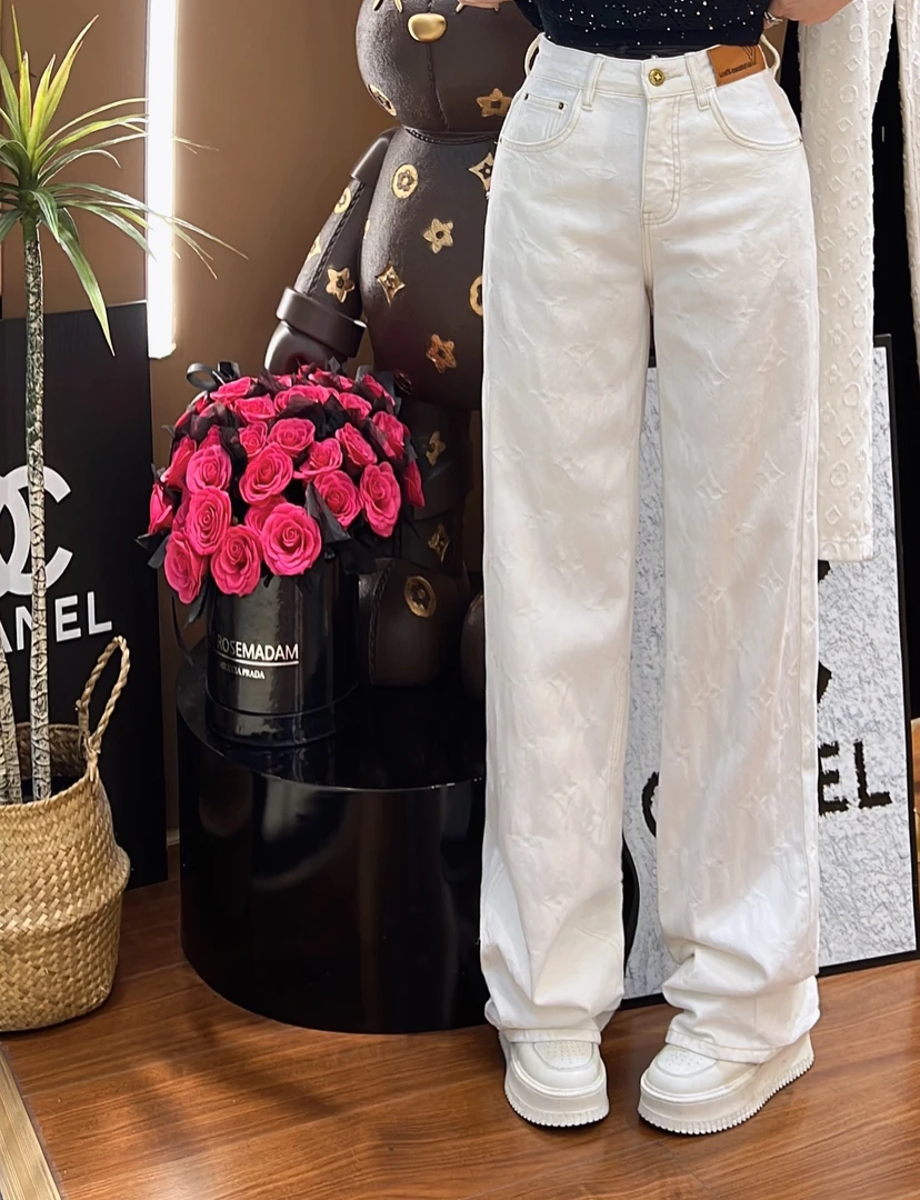 婷子-VIP•家定制款高货洋气提花牛仔裤（8-836）