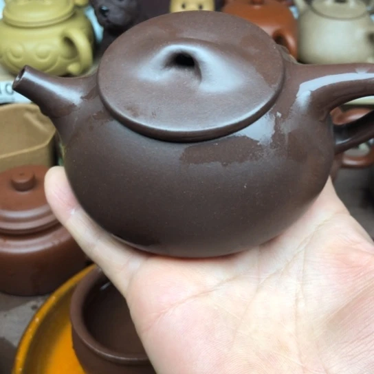 茶壶紫砂紫泥石瓢200豪升左右